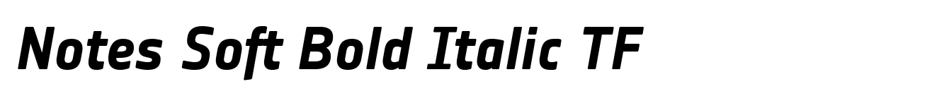 Notes Soft Bold Italic TF